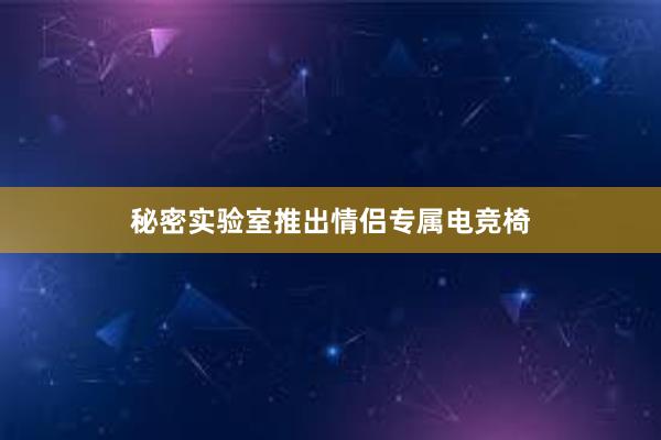 秘密实验室推出情侣专属电竞椅