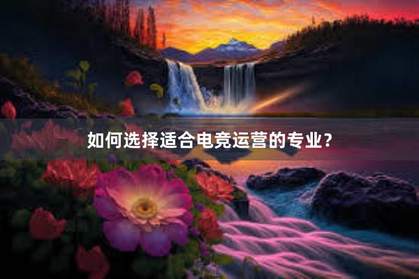 如何选择适合电竞运营的专业？